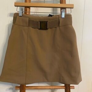 H&M Tan Mini Skirt with Belt